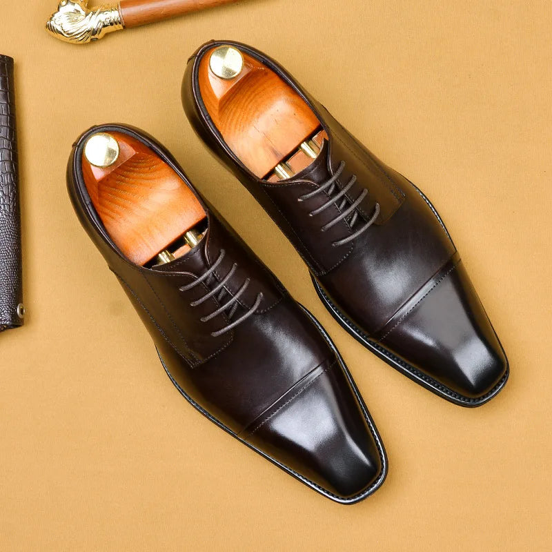 La Finezza 3 - Italian Formal style Dress Shoes Genuine Leather Oxfords