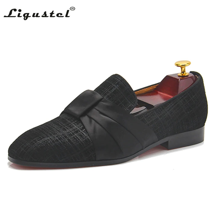 Ligustel Men Loafers Shoes Handmade Leisure Style Wedding Party Casual Shoes Men Flats Leather Working Black Shoes Big Size 13 - Ashour Shoes