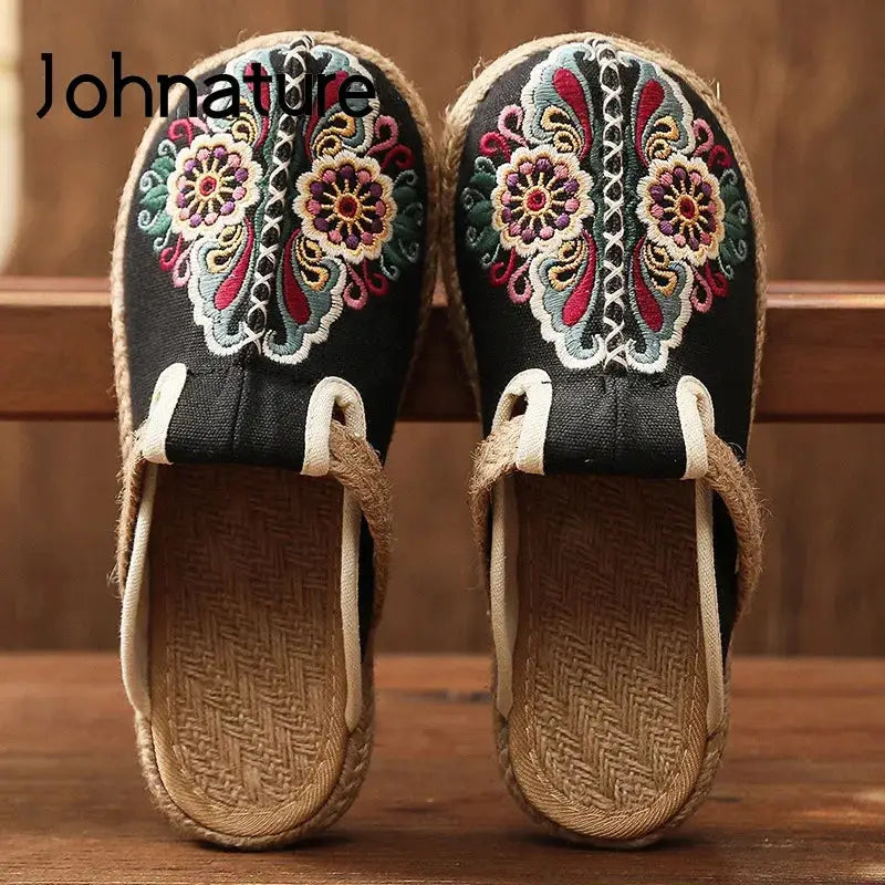 natura3 - Vintage Retro slip-on shoes for women - Ashour Shoes — view 1 of 9