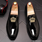 Reali - patent leather red bottom sole loafers for men - Ashour Shoes