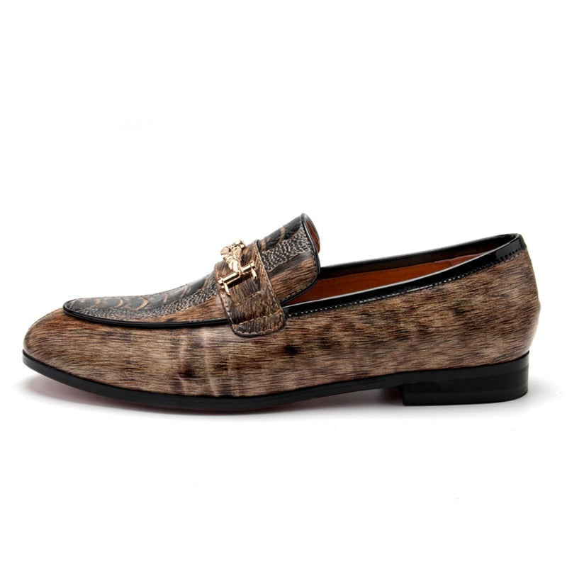 il legno - Italian style leather loafers for men