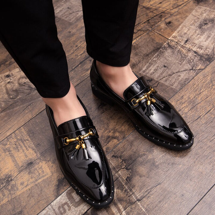 Unico 2 - Classic tassel patent leather loafers for men - Ashour Shoes