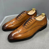 Punteggiato - luxury oxford leather dress shoes for men - Ashour Shoes