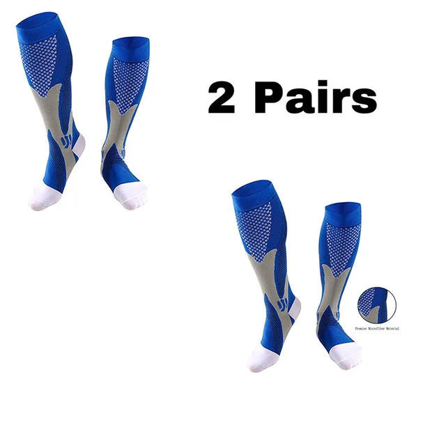 Vigore - Unisex 3-Pack Sports & Compression Socks for Running