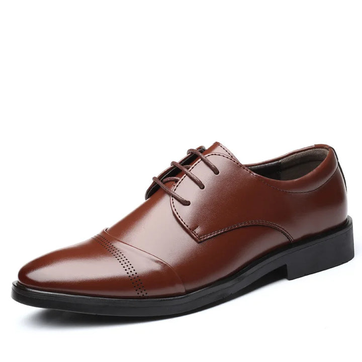 Vareon – Classic Modern Derby Captoe Dress Shoes for Men Vegan Leather