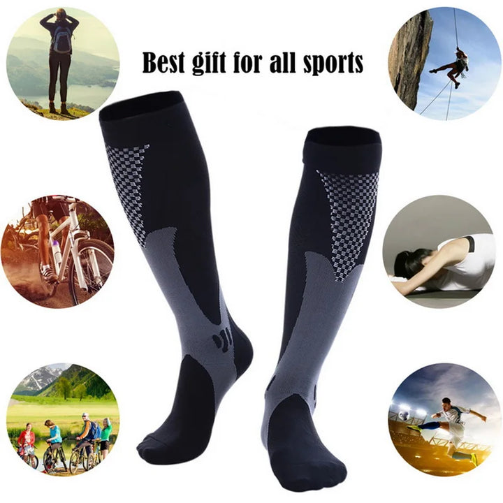 Vigore - Unisex 3-Pack Sports & Compression Socks for Running