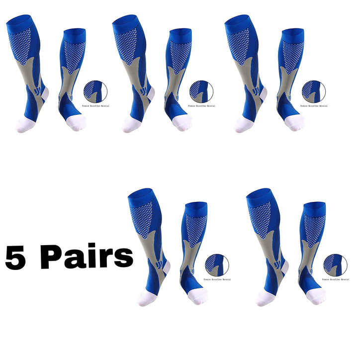 Vigore - Unisex 3-Pack Sports & Compression Socks for Running