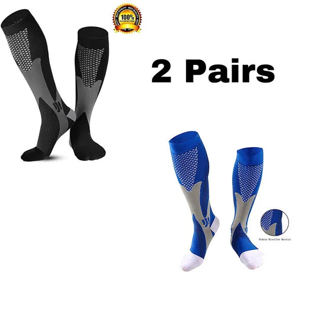 Vigore - Unisex 3-Pack Sports & Compression Socks for Running