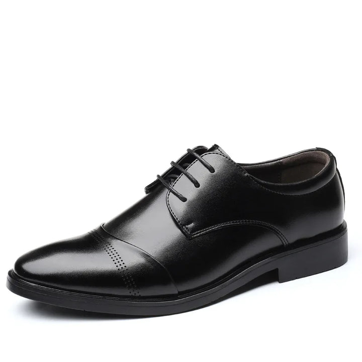 Vareon – Classic Modern Derby Captoe Dress Shoes for Men Vegan Leather