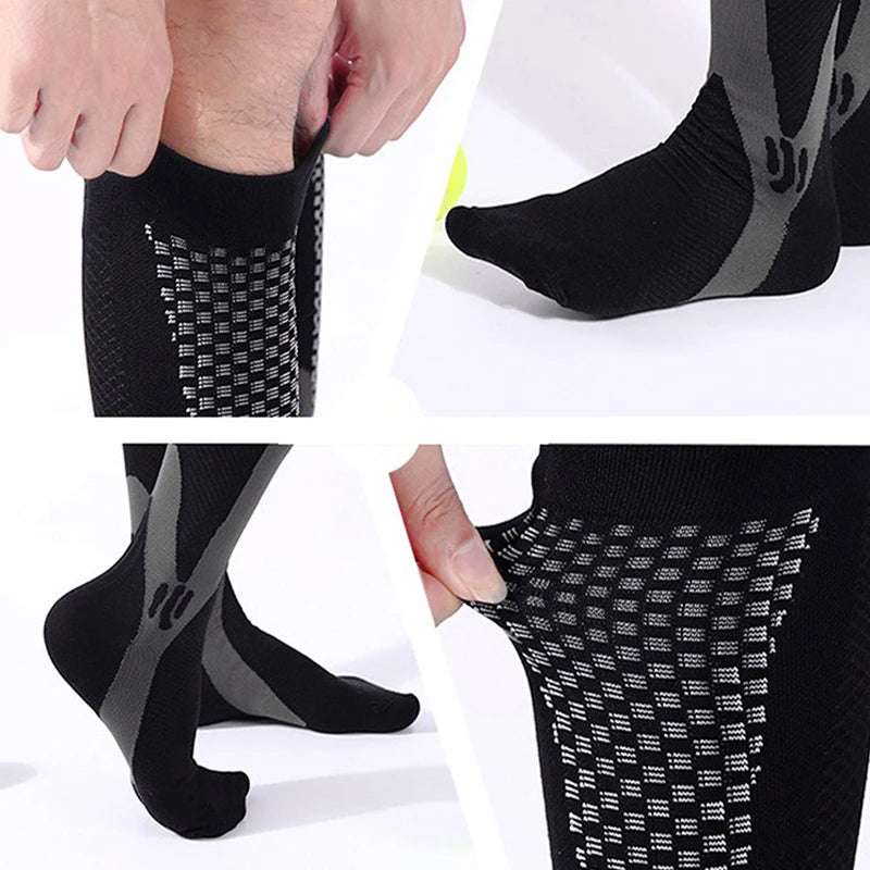 Vigore - Unisex 3-Pack Sports & Compression Socks for Running