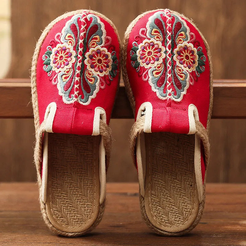natura3 -  Vintage Retro slip-on shoes for women
