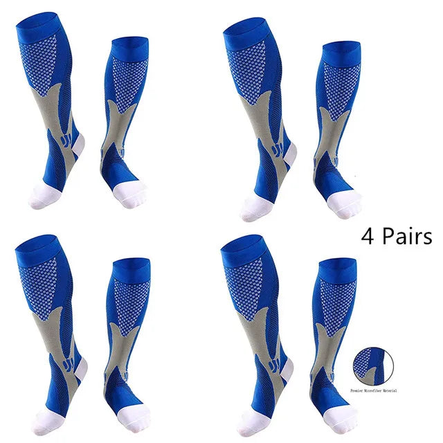 Vigore - Unisex 3-Pack Sports & Compression Socks for Running