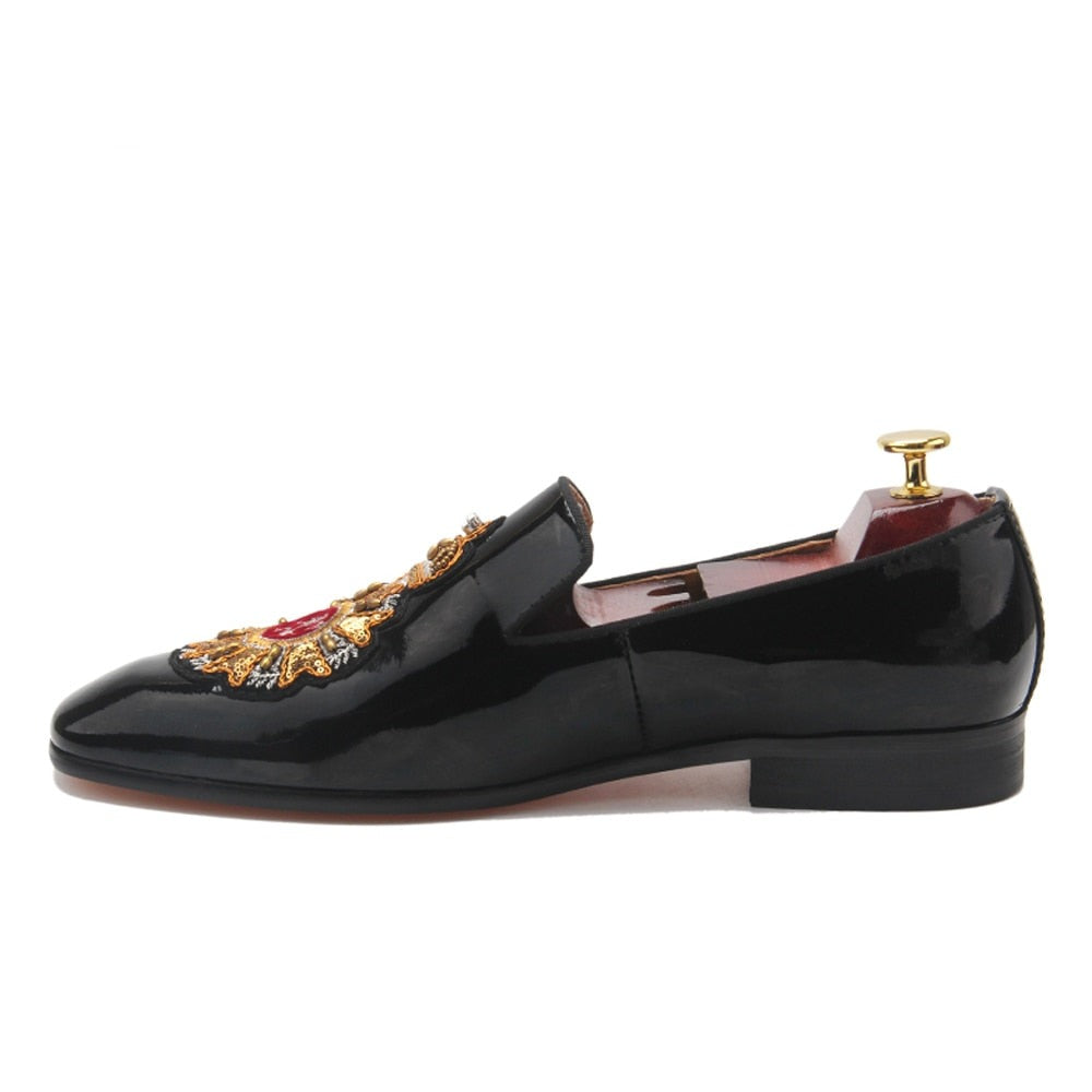 LUXX Royale - Luxurious Patent Leather Loafers For men - Red Bottom