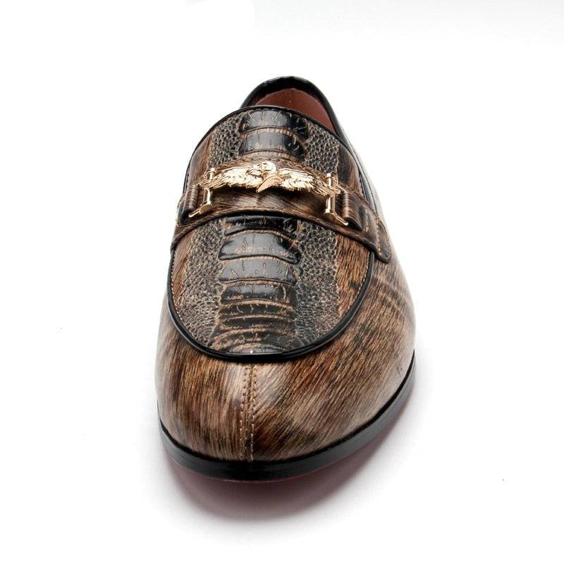 il legno - Red bottom sole Italian style leather loafers for men - Ashour Shoes