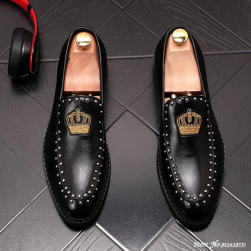 Reali - patent leather red bottom sole loafers for men - Ashour Shoes