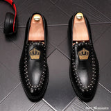 Reali - patent leather red bottom sole loafers for men - Ashour Shoes