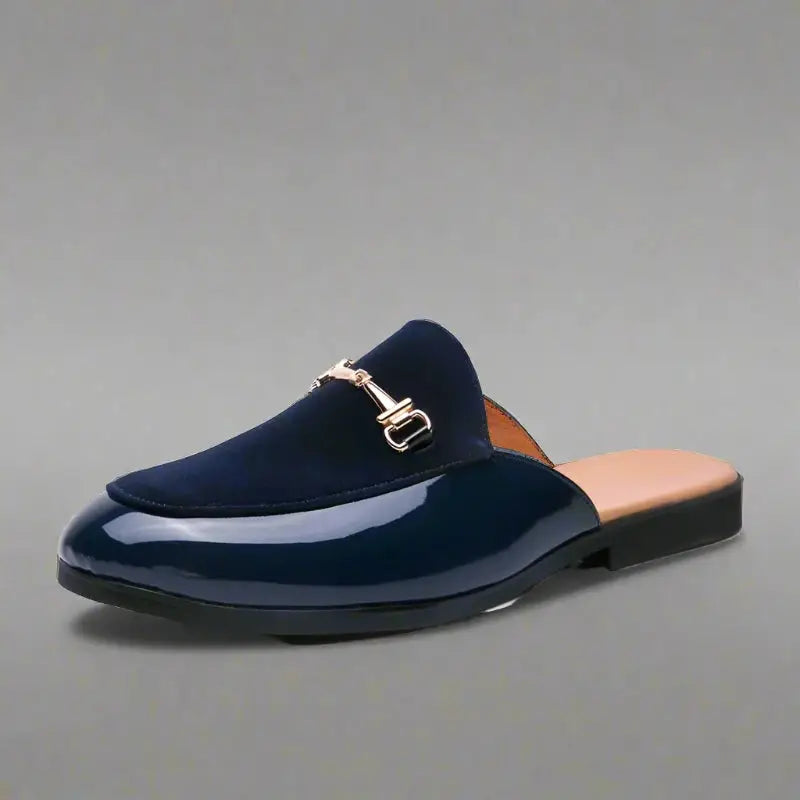 il lusso M2 - horsebit men's mules/backless loafers/Half shoes/Driving shoes - Ashour Shoes