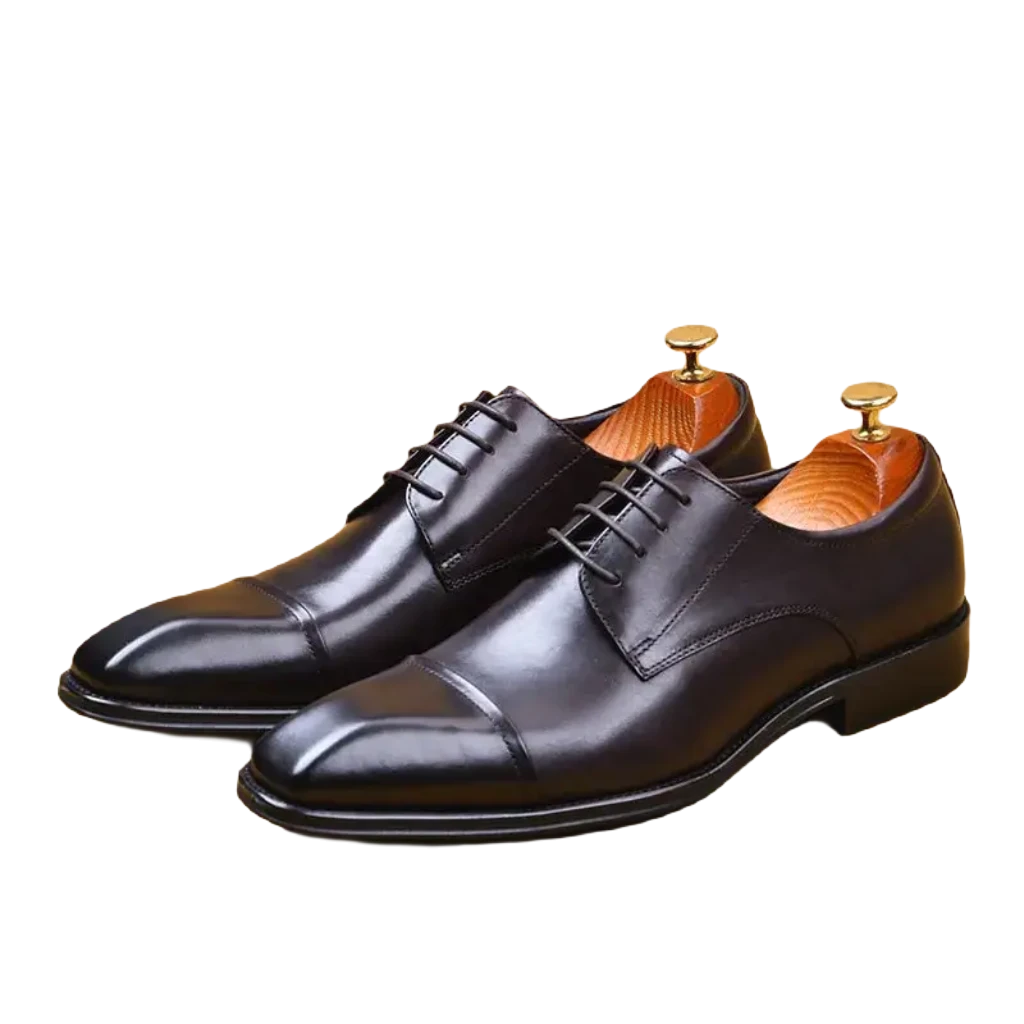 La Finezza 4 - Captoe Italian style leather derby Dress Shoes - Ashour Shoes