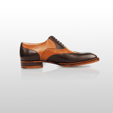 OATES - Exquisite Handcrafted Italian Style Brown Oxford Dress Shoe by Le Ruux - Ashour Shoes