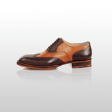 OATES - Exquisite Handcrafted Italian Style Brown Oxford Dress Shoe by Le Ruux - Ashour Shoes