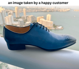 The Ardito - Men's Elegant Leather Oxford Dress Shoes (Whole Cut) - Ashour Shoes