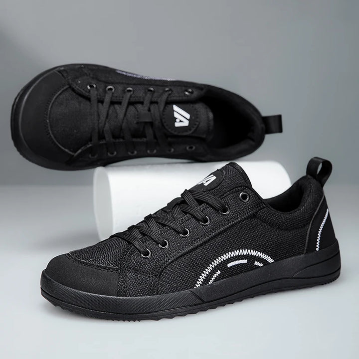 Terra - Men's Breathable Canvas Wide Toe Barefoot Sneakers