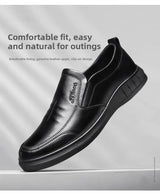 Libero - Hands free Lightweight slip-On Men's Leather Shoes - Ashour Shoes