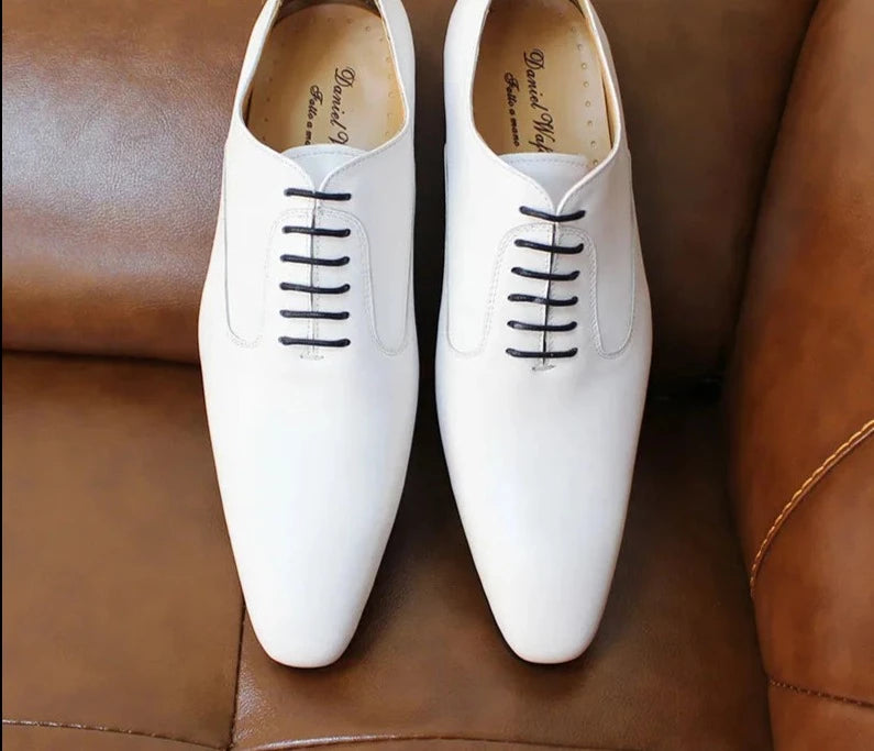White oxford dress shoes