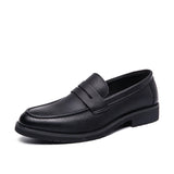 Loreno – Men’s Genuine Leather Penny Loafers – Classic Slip On - Ashour Shoes