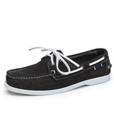 Vela - Men's Suede Moccasin Boat Shoes - Ashour Shoes