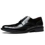 Signore - Men's Elegant Polished Leather Cap Toe Oxford Dress Shoes - Ashour Shoes