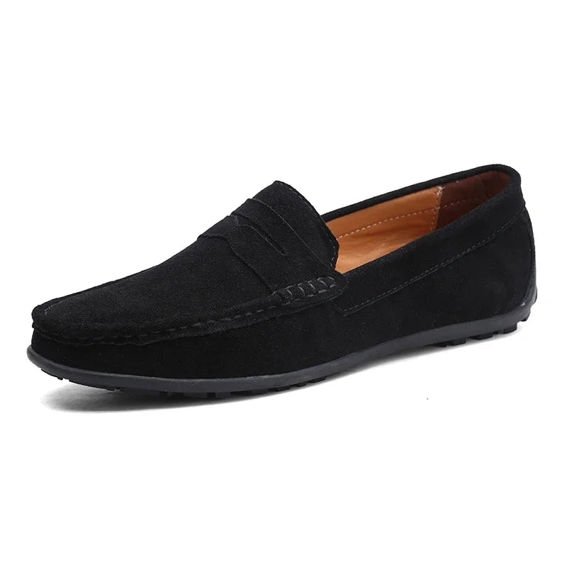 Mocassino - Men's Casual Suede Driving Loafers - Ashour Shoes