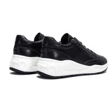 Zenith - Women's Casual Leather Platform Sneakers with Side Zipper - Ashour Shoes