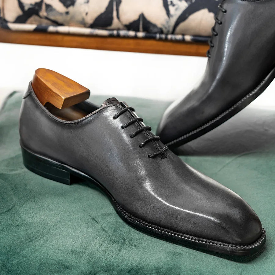 Eleganza - Men's Elegant Wholecut Oxford Dress Shoes - Ashour Shoes