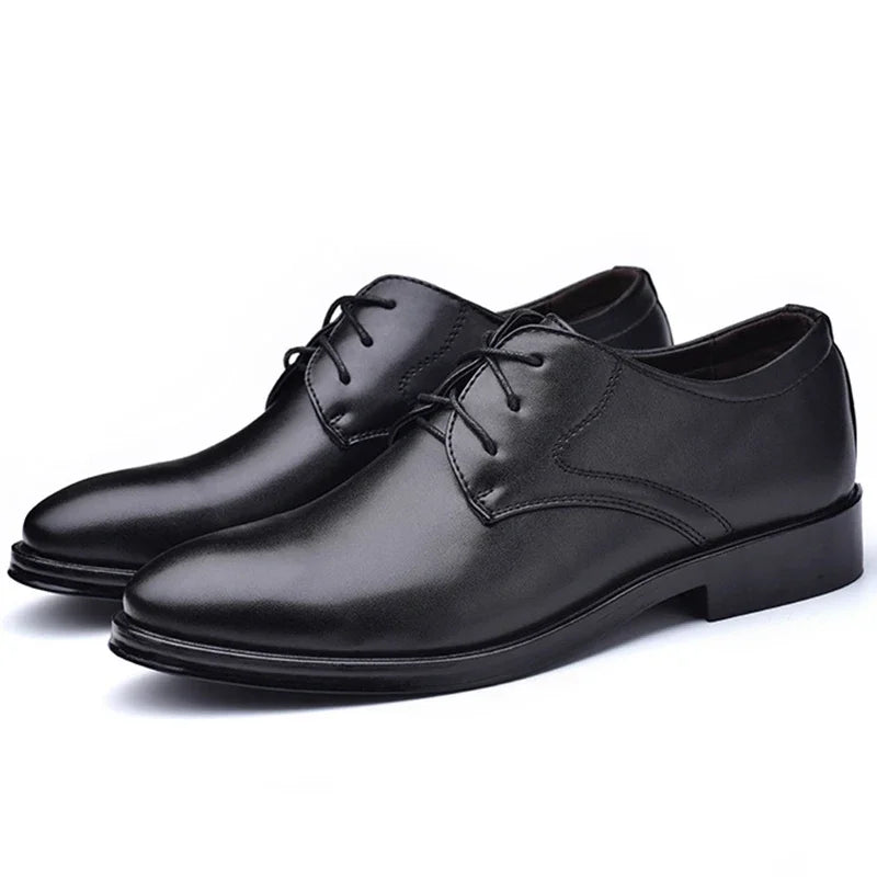 Bellagio - Men's Elegant Polished PU Leather Oxford Dress Shoes - Ashour Shoes