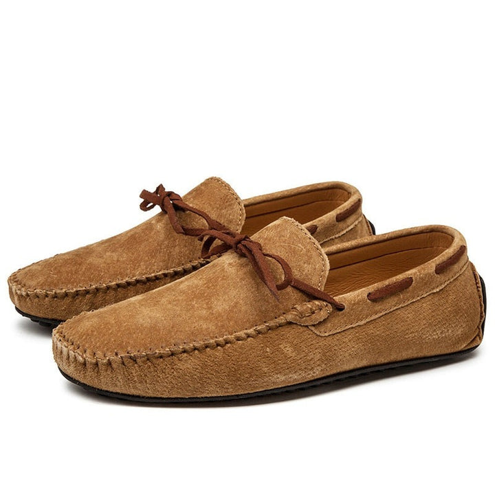 DEKABR2 - Suede Leather Boat Shoes/Loafers For Men - Summer Moccasins - Ashour Shoes