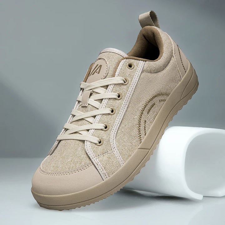 Terra - Men's Breathable Canvas Wide Toe Barefoot Sneakers