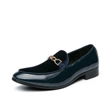 il lusso C - Italian style patent leather loafers for men - Ashour Shoes