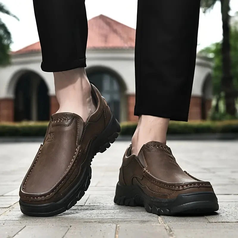 Robusto - Men's Casual Leather Outdoor Walking Loafers - Ashour Shoes