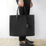 Suma - Men's Vegan Leather Tote Bag – Stylish Vintage Handbag for Everyday Versatility - Ashour Shoes