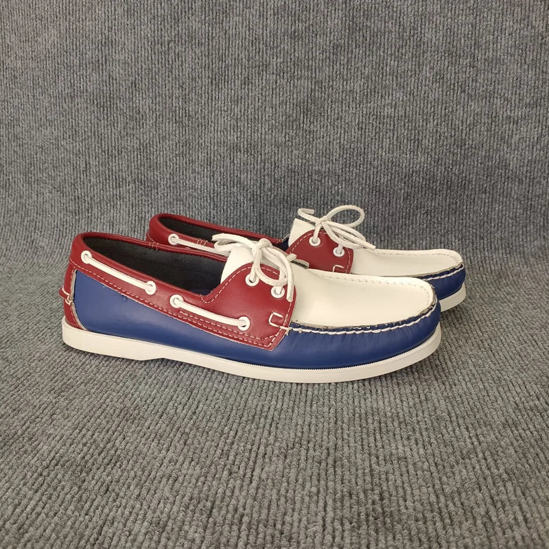 Nautico - Men's Handsewn Genuine Leather Boat Shoes - Ashour Shoes