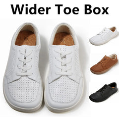 Spazio - Unisex Barefoot Genuine Leather wide toe box Sneakers - Ashour Shoes