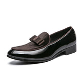 il lusso C - Italian style patent leather loafers for men - Ashour Shoes