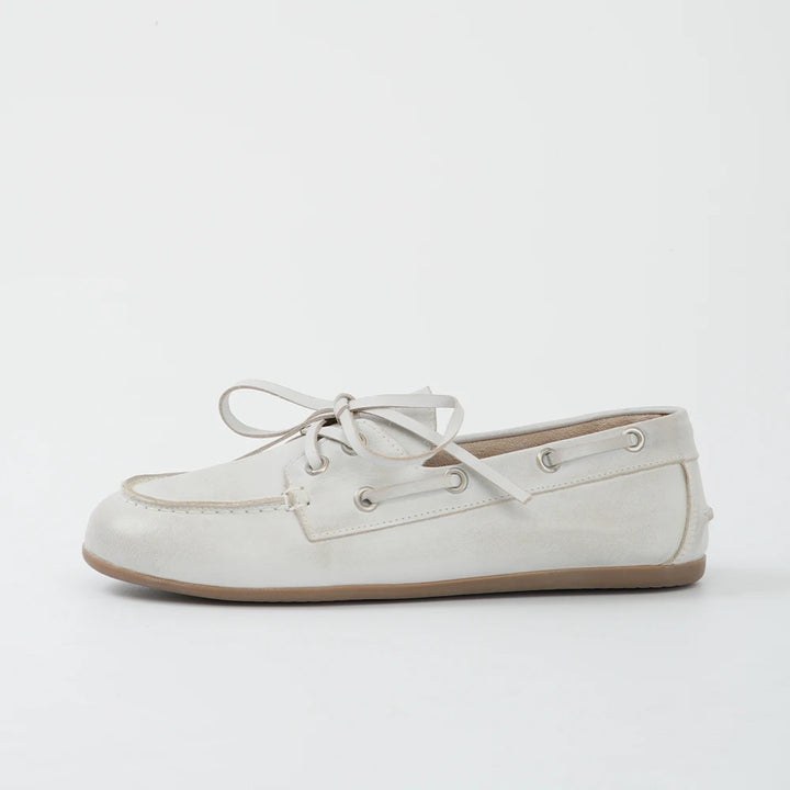Lerana - Genuine Leather Boat Shoes for Women. Classic Moccasin for Everyday Comfort