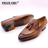 Maestro - Men's Hand-Painted Genuine Leather Tassel Loafers - Ashour Shoes