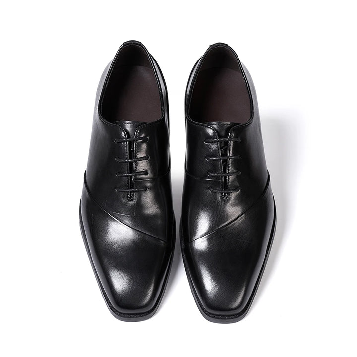 Finalità - Luxury Leather Oxford Dress shoes for men (Unique Cap front) - Ashour Shoes