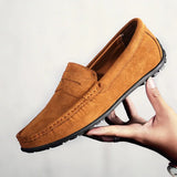 Mocassino - Men's Casual Suede Driving Loafers - Ashour Shoes