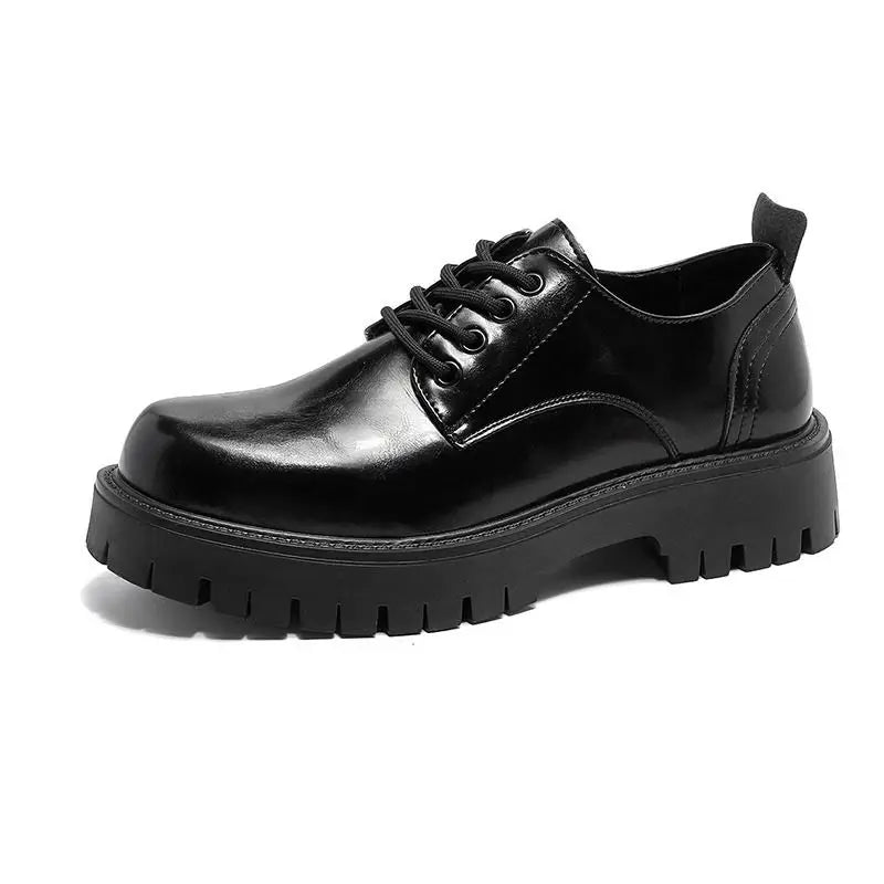 Vigore - Men's Glossy Platform Derby Dress Shoes - Ashour Shoes