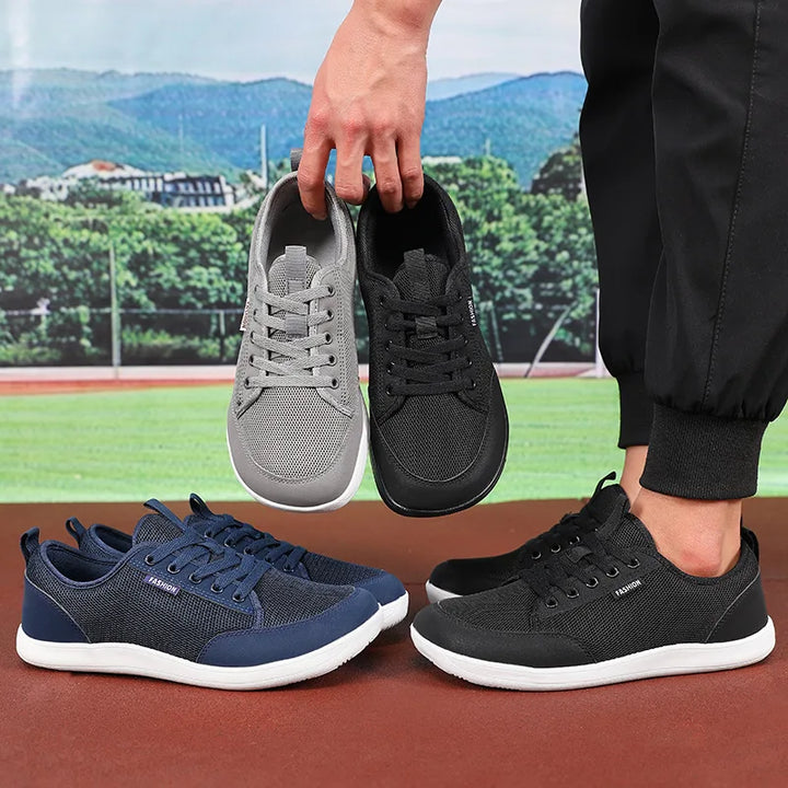 Piede - Men's Minimalist Mesh Barefoot Walking Sneakers wide toe box