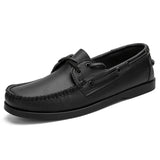 Vela - Men's Multi-Color Patchwork Leather Boat Loafers - Ashour Shoes